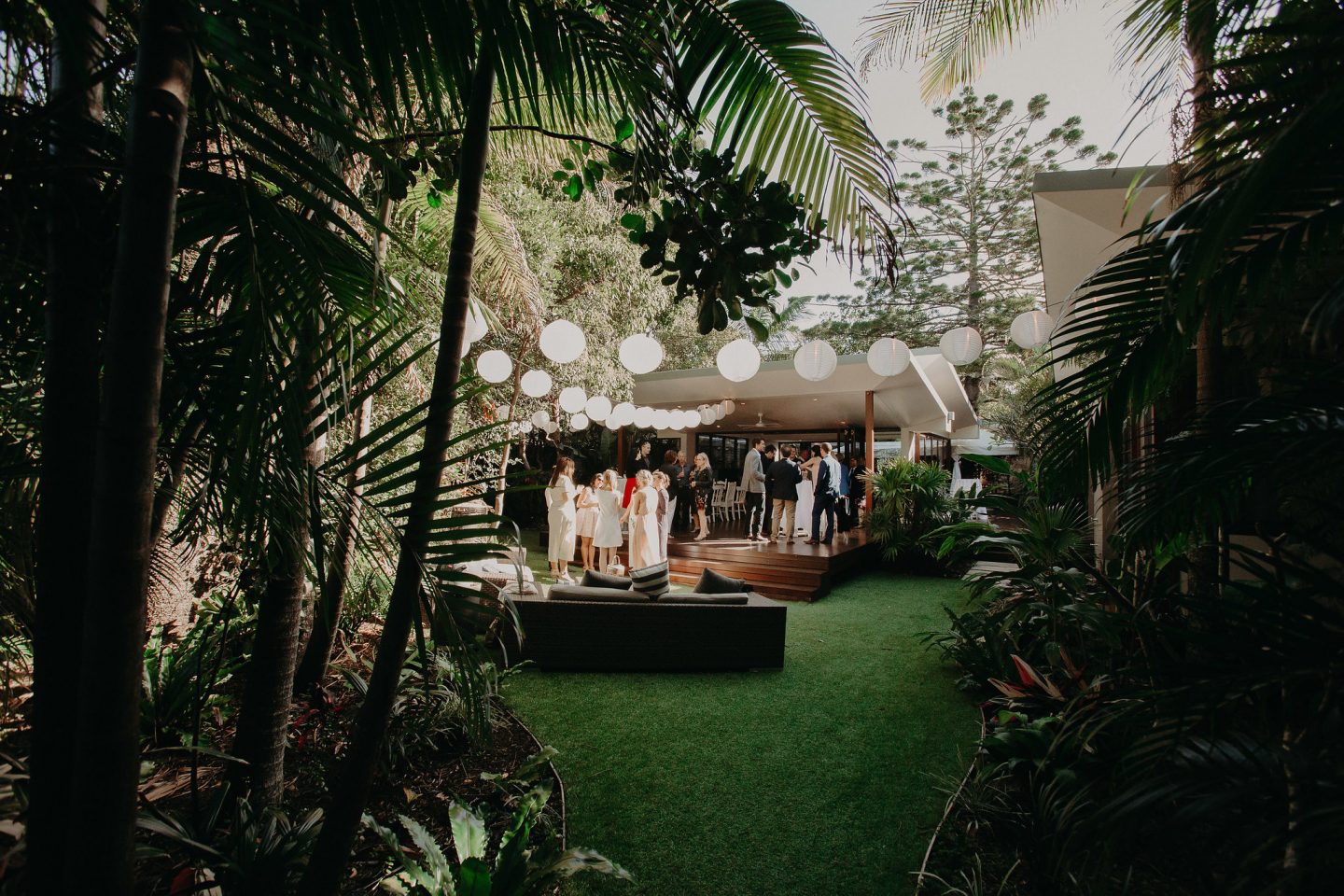 Barefoot at Broken wedding venue by the beach